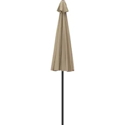 Maison Exclusive - Parasol d'extérieur avec mât en aluminium 270 cm taupe
