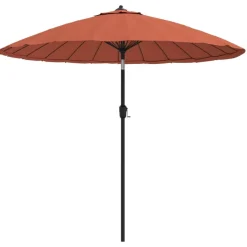 Maison Exclusive - Parasol d'extérieur et mât avec aluminium 270 cm terre cuite Online