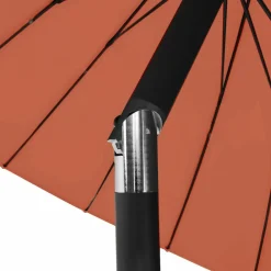 Maison Exclusive - Parasol d'extérieur et mât avec aluminium 270 cm terre cuite Online