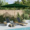 Maison Exclusive Parasols, Voiles D’Ombrage | - Parasol d'extérieur avec mât en bois 350 cm vert