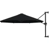 Maison Exclusive - Parasol mural avec mât en métal 300 cm noir Outlet