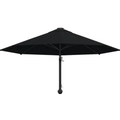 Maison Exclusive - Parasol mural avec mât en métal 300 cm noir Outlet