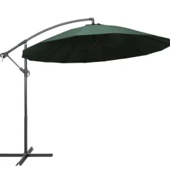 Maison Exclusive - Parasol suspendu avec poteau en aluminium vert 3 m Best