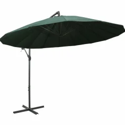 Maison Exclusive - Parasol suspendu avec poteau en aluminium vert 3 m Best