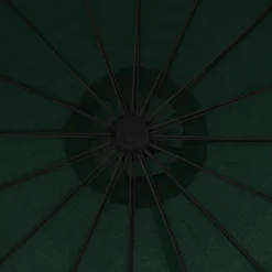 Maison Exclusive - Parasol suspendu avec poteau en aluminium vert 3 m Best