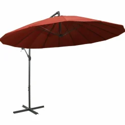 Maison Exclusive - Parasol suspendu avec poteau terre cuite 3 m New