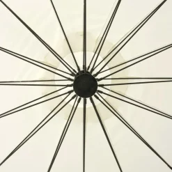 Maison Exclusive - Parasol suspendu avec poteau en aluminium blanc 3 m Outlet