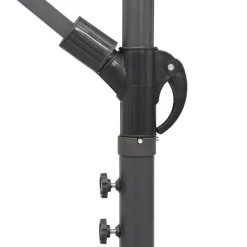 Maison Exclusive - Parasol suspendu avec poteau en aluminium blanc 3 m Outlet