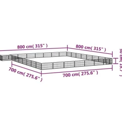 Maison Exclusive Niches, Paniers Et Transports | - Parc pour chien 32panneaux noir 100x50cm acier enduit de poudre