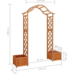Maison Exclusive - Pergola de jardin avec jardinière bois pin massif