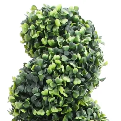 Maison Exclusive Plantes Artificielles | - Plante de buis artificiel en spirale avec pot vert 100 cm