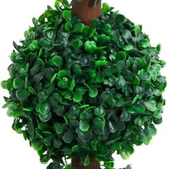 Maison Exclusive - Plante de buis artificiel avec pot forme de boule vert 90 cm Outlet