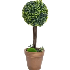 Maison Exclusive - Plantes de buis artificiel 2 pcs avec pots boule vert 41 cm New