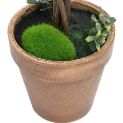 Maison Exclusive - Plantes de buis artificiel 2 pcs avec pots boule vert 41 cm New