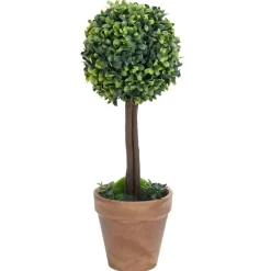 Maison Exclusive Plantes Artificielles | - Plantes de buis artificiel 2 pcs avec pots boule vert 33 cm
