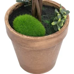 Maison Exclusive Plantes Artificielles | - Plantes de buis artificiel 2 pcs avec pots boule vert 33 cm