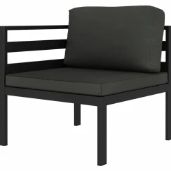 Maison Exclusive - Salon de jardin 7 pcs avec coussins aluminium anthracite Best