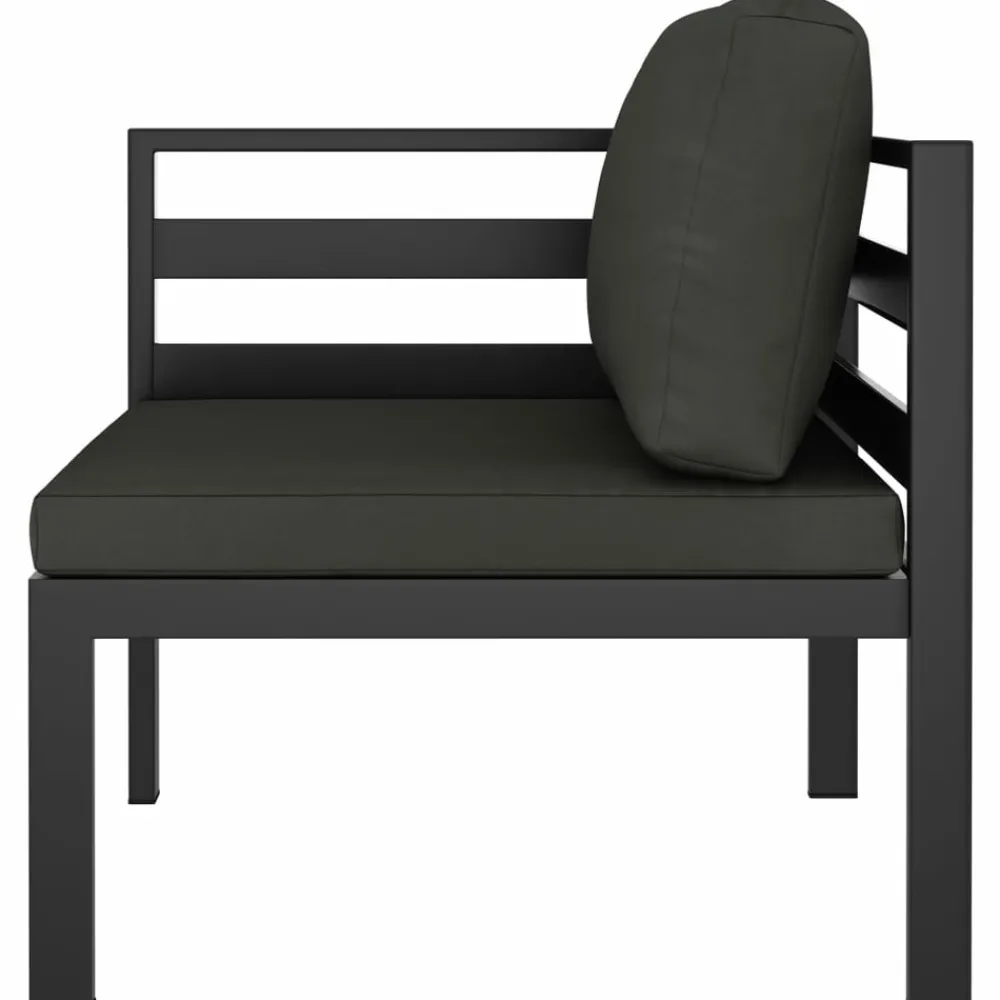 Maison Exclusive - Salon de jardin 7 pcs avec coussins aluminium anthracite Best