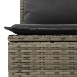 Maison Exclusive - Salon de jardin avec coussins 13 pcs gris résine tressée New