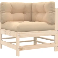 Maison Exclusive - Salon de jardin 6 pcs avec coussins bois massif Sale
