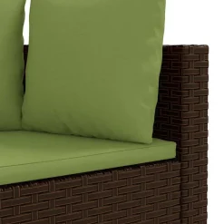 Maison Exclusive - Salon de jardin 8 pcs avec coussins marron résine tressée Clearance