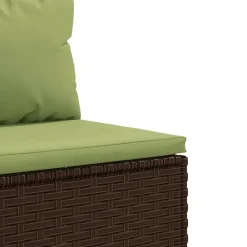 Maison Exclusive - Salon de jardin 8 pcs avec coussins marron résine tressée Clearance
