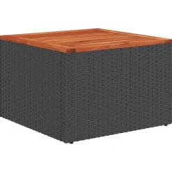 Maison Exclusive - Salon de jardin 7 pcs avec coussins noir résine tressée Hot