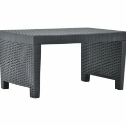 Maison Exclusive - Salon de jardin 3 pcs plastique anthracite Hot