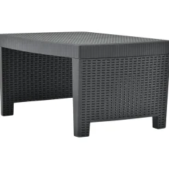 Maison Exclusive - Salon de jardin 3 pcs plastique anthracite Hot