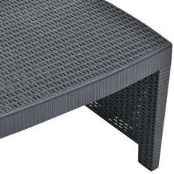 Maison Exclusive - Salon de jardin 3 pcs plastique anthracite Hot