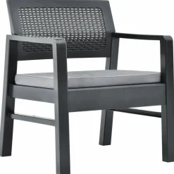 Maison Exclusive - Salon de jardin 3 pcs plastique anthracite Hot