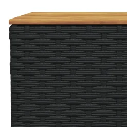 Maison Exclusive - Salon de jardin 7 pcs avec coussins noir résine tressée