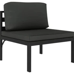 Maison Exclusive - Salon de jardin 7 pcs avec coussins aluminium anthracite New