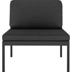 Maison Exclusive - Salon de jardin 7 pcs avec coussins aluminium anthracite Clearance