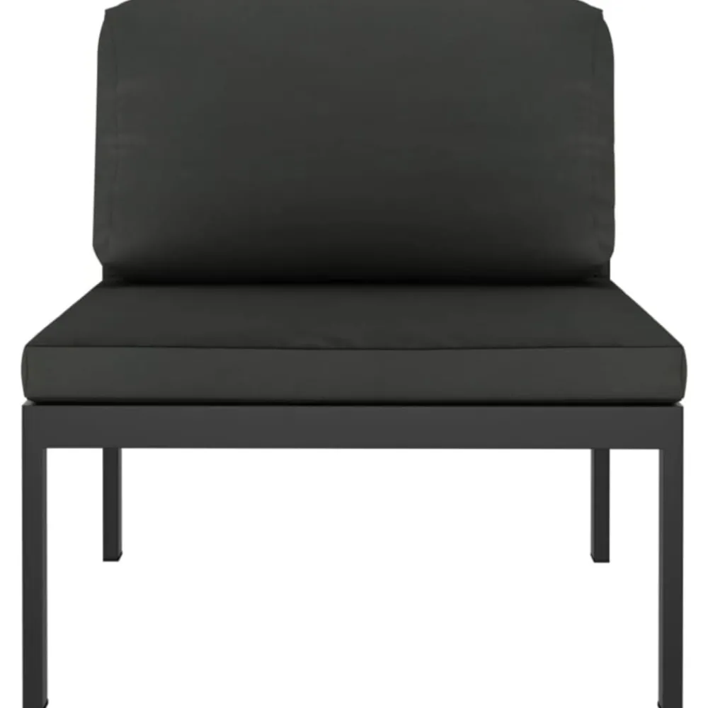 Maison Exclusive - Salon de jardin 7 pcs avec coussins aluminium anthracite Clearance