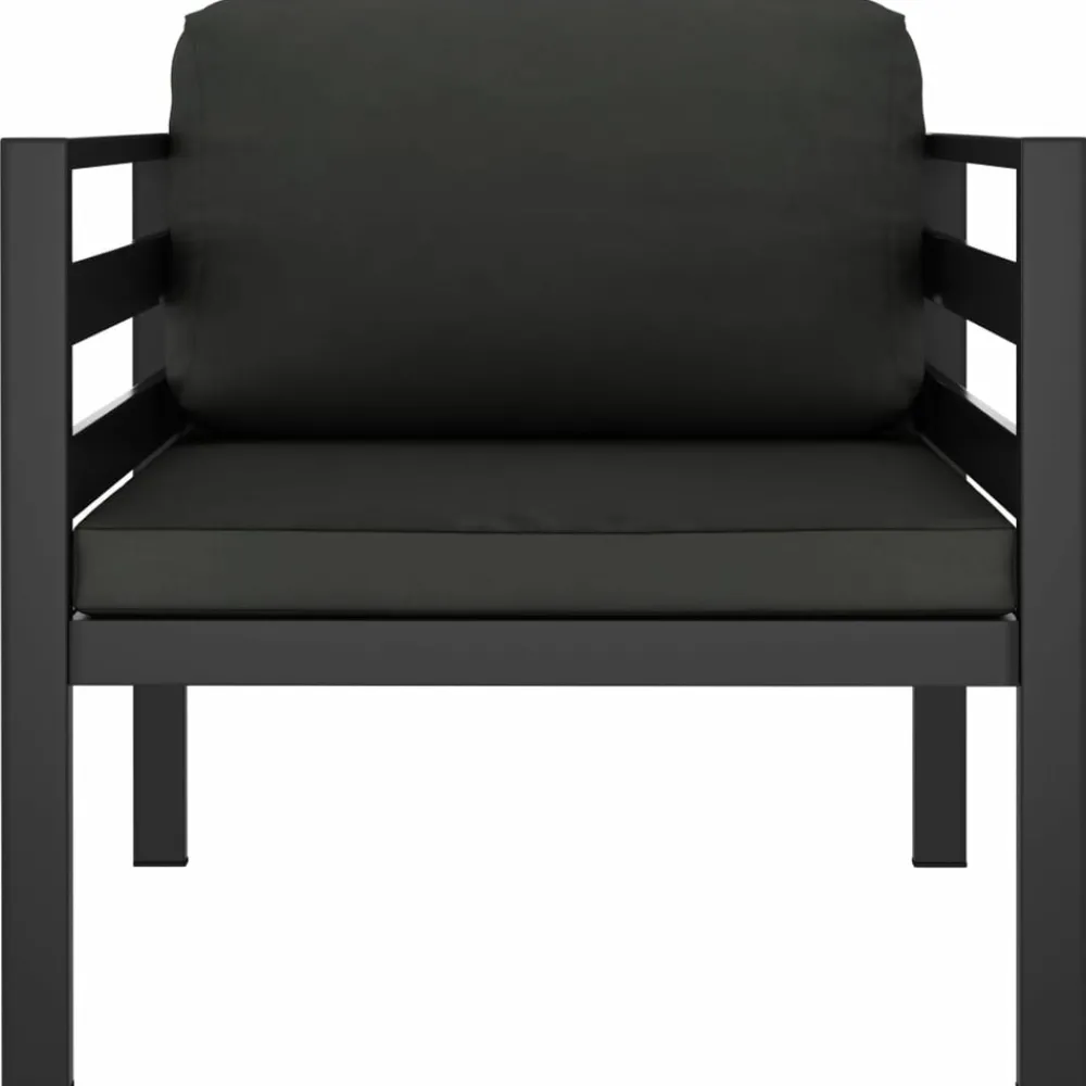 Maison Exclusive - Salon de jardin 7 pcs avec coussins aluminium anthracite Clearance