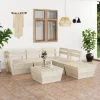 Maison Exclusive - Salon de jardin palette 6 pcs bois d'épicéa imprégné Best