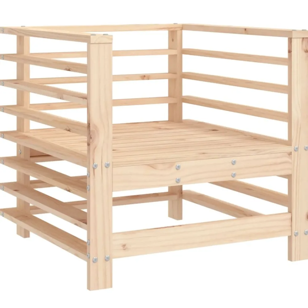 Maison Exclusive - Salon de jardin 7 pcs bois de pin massif Discount