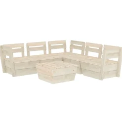 Maison Exclusive - Salon de jardin palette 6 pcs bois d'épicéa imprégné Online