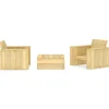 Maison Exclusive - Salon de jardin 3 pcs bois de pin imprégné Outlet