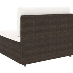 Maison Exclusive - Salon de jardin 9 pcs résine tressée marron Outlet