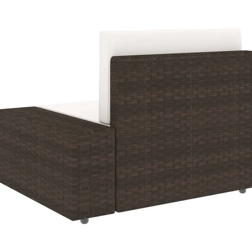 Maison Exclusive - Salon de jardin 9 pcs résine tressée marron Outlet