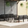 Maison Exclusive - Salon de jardin 6 pcs avec coussins aluminium anthracite Best