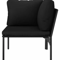 Maison Exclusive Salons De Jardin | - Salon de jardin 12 pcs avec coussins noir résine tressée