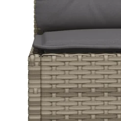 Maison Exclusive - Salon de jardin 6 pcs avec coussins gris résine tressée Outlet