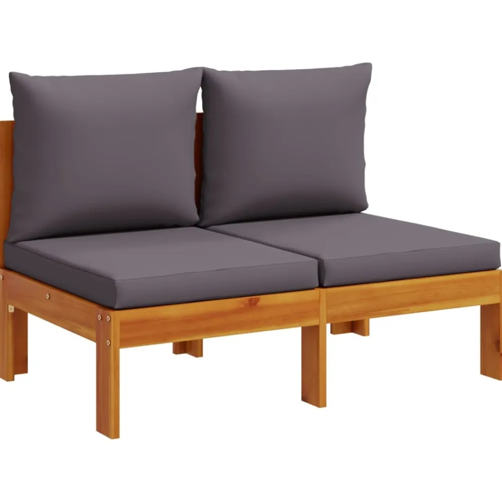 Maison Exclusive - Salon de jardin avec coussins 6 pcs bois d'acacia solide Discount