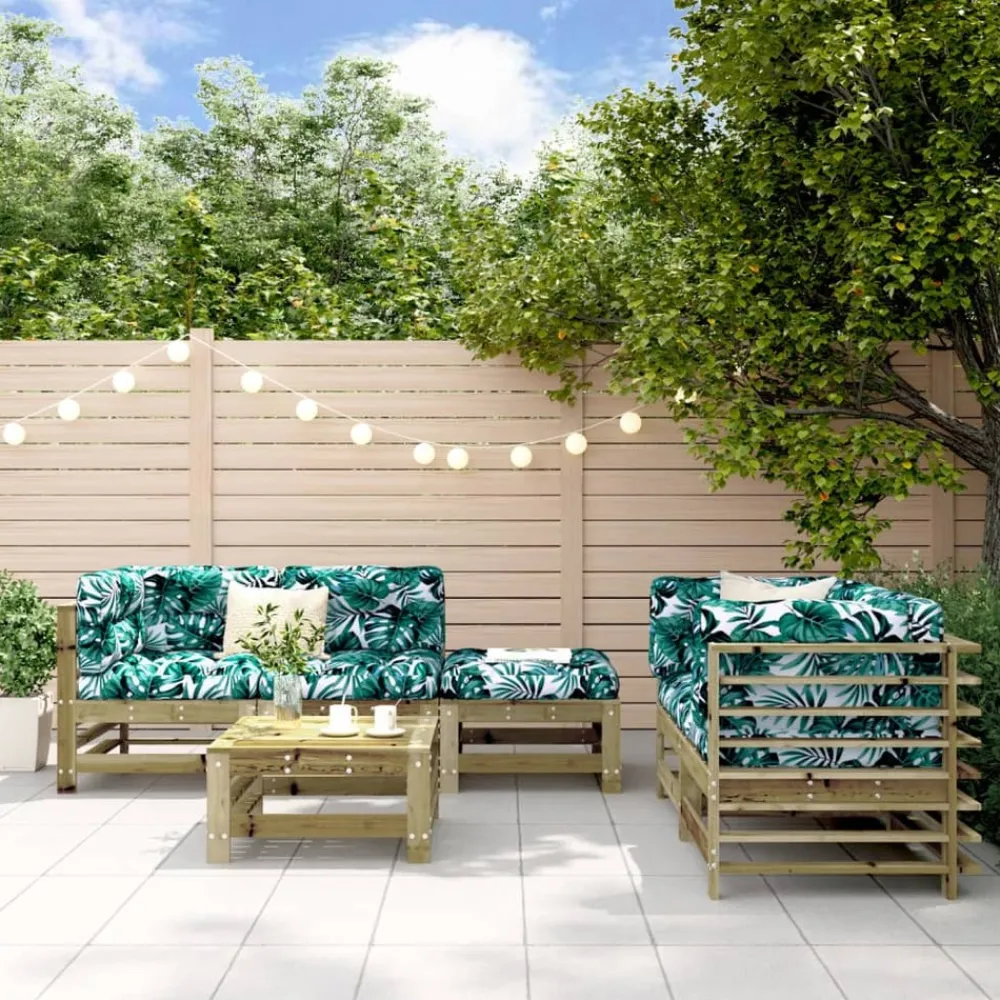 Maison Exclusive - Salon de jardin 6 pcs bois de pin imprégné Online