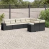 Maison Exclusive - Salon de jardin 9 pcs avec coussins noir résine tressée Online