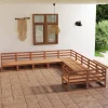 Maison Exclusive Salons De Jardin | - Salon de jardin 10 pcs bois de pin massif