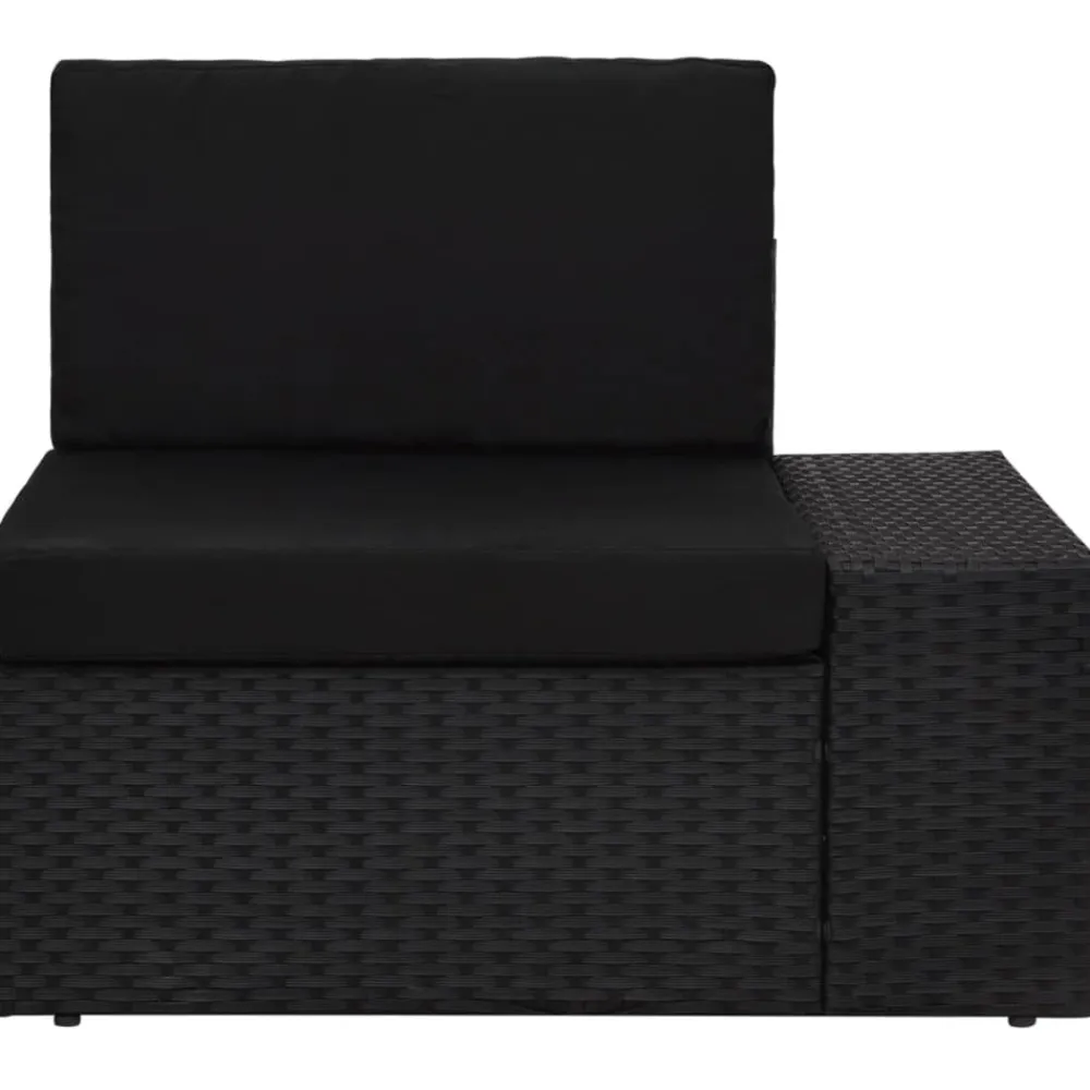 Maison Exclusive - Salon de jardin 3 pcs résine tressée noir Online